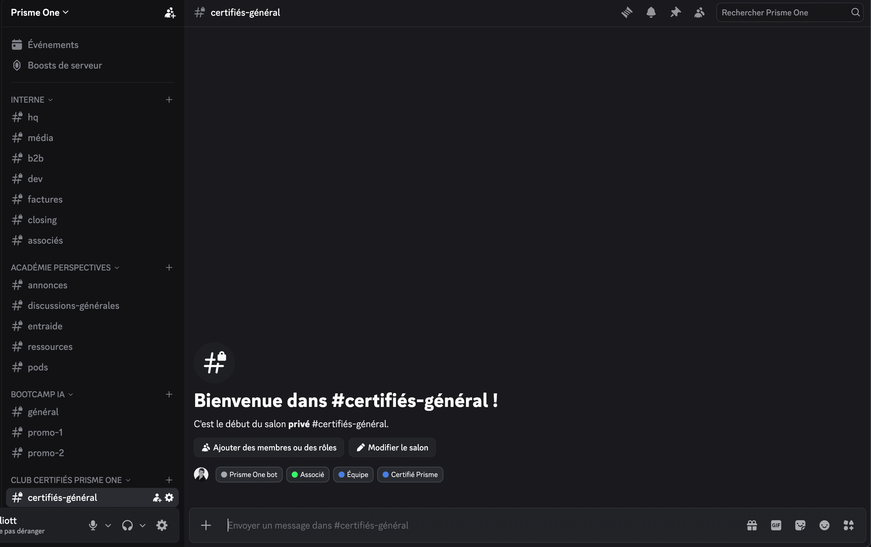 Discord Audeon — Canal des membres attestés
